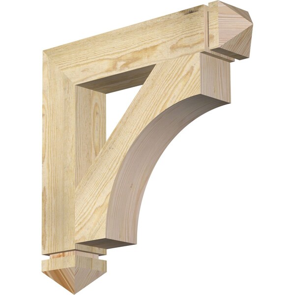 Ekena Millwork Westlake Arts & Crafts Rough Sawn Bracket, Douglas Fir, 4"W x 22"D x 22"H BKT04X22X22WTL03RDF - main